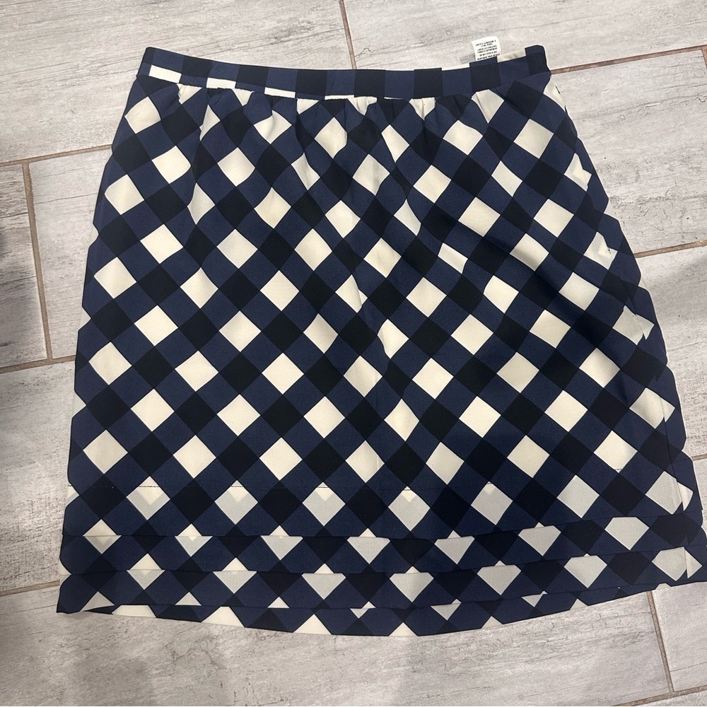 Jacob Skirt | Blue, Black & White Gingham | Made in Canada